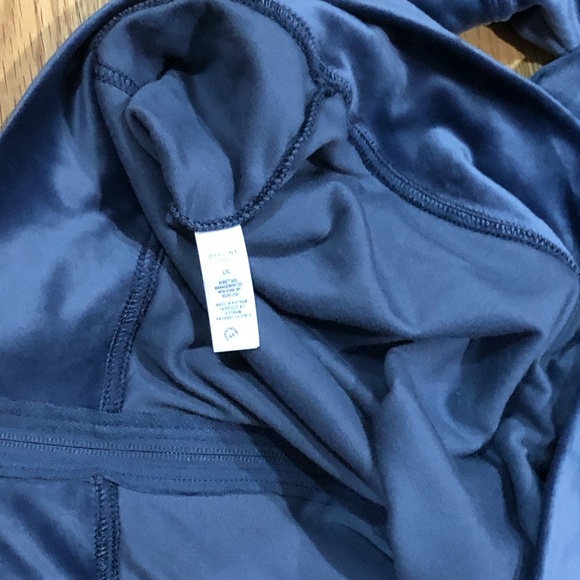 Aerie Offline After Party Velour Jacket Blue Velvet Zip Up Large⭐️ - Picture 7 of 8